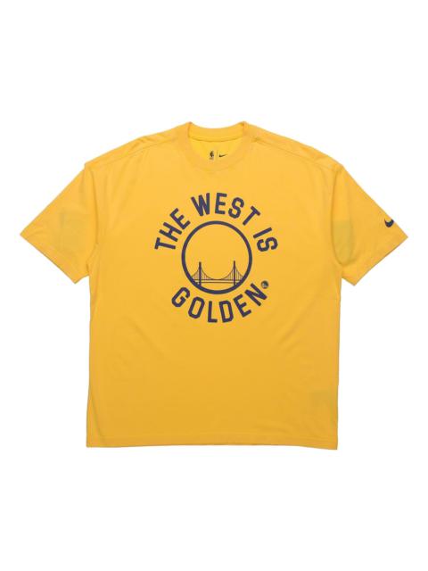 Nike Nike Golden State Warriors NBA Short Sleeve Yellow AT2322-728