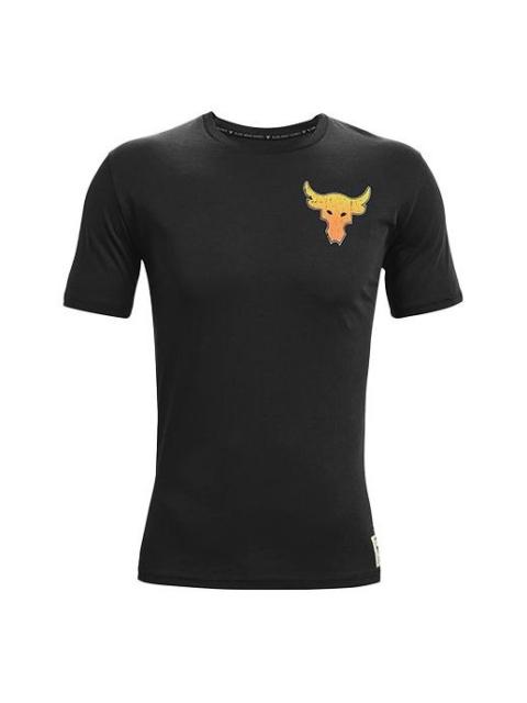 Under Armour Under Armour Project Rock Iron Tour T-Shirt 'Black Yellow' 1363559-001