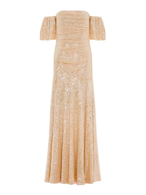 Needle & Thread Sunbeam Valentina Off-Shoulder Gown