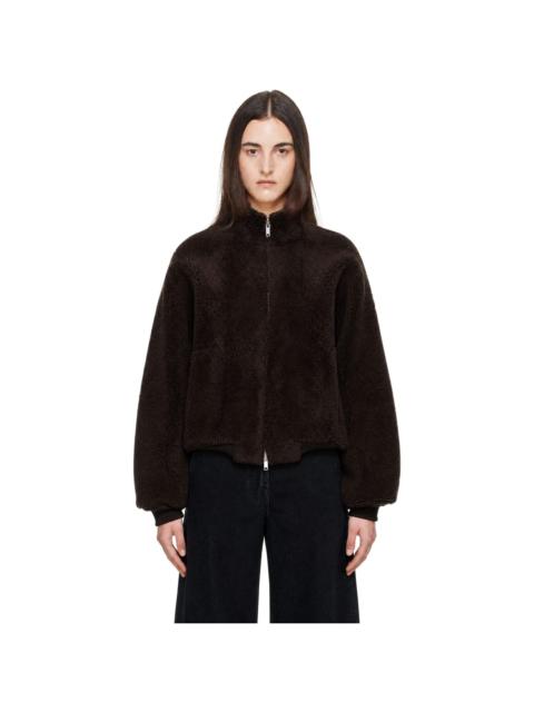 Studio Nicholson Brown Merinillo Curly Shearling Jacket
