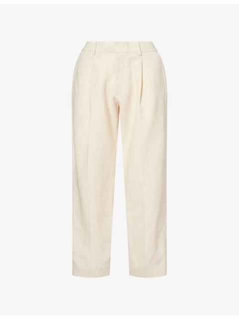 NN07 Kay Straight-Leg Linen Trousers