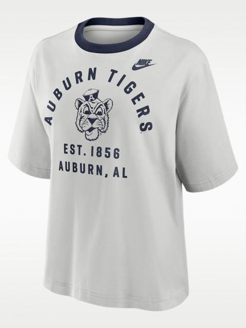 Nike Auburn Legacy Arch Script Boxy Women's Nike College T-Shirt
