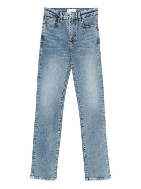 FRAME faded-effect straight-leg jeans