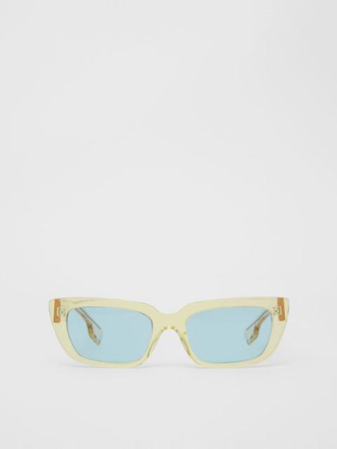 Burberry Bio-acetate Rectangular Frame Sunglasses