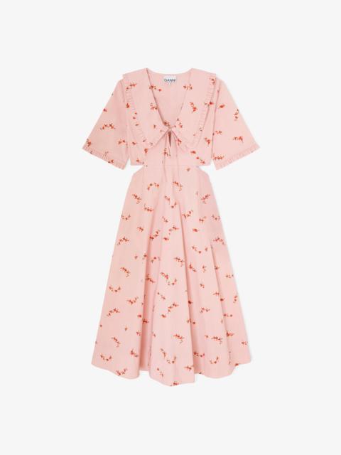 GANNI DRESS IN PINK COTTON