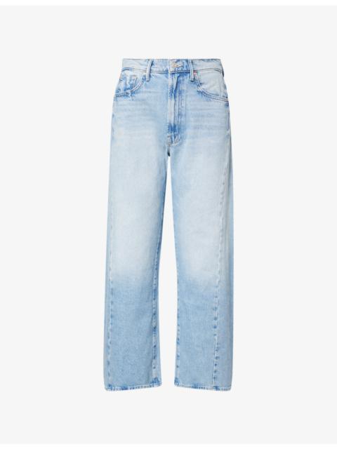 MOTHER The Half-Pipe Ankle-Wide-Leg Denim Jeans