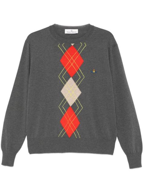 Vivienne Westwood argyle-pattern round-neck sweater