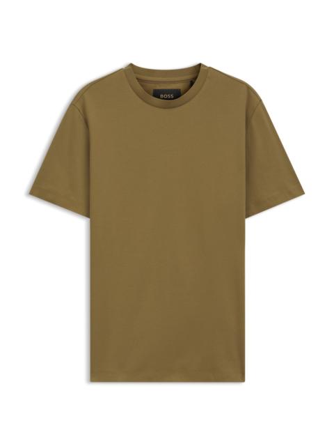 BOSS CREWNECK T-SHIRT IN MERCERIZED SUPIMA COTTON
