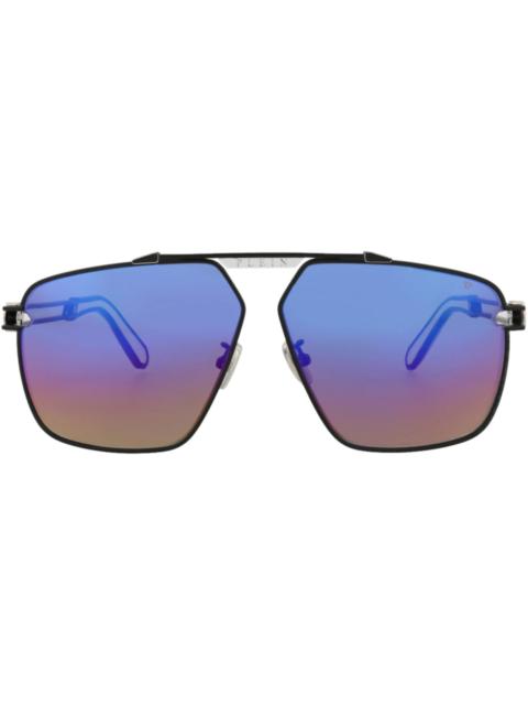 PHILIPP PLEIN Philipp Plein Aviator-Frame Titanium Sunglasses Black Black Multicolor (SPP049M-63-0541)