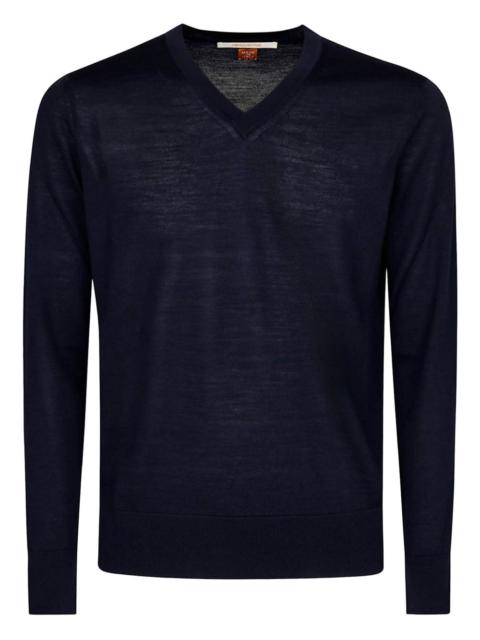 ALPHA INDUSTRIES V-neck wool sweater