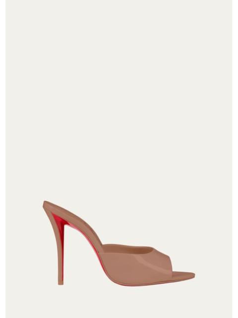 Christian Louboutin 100mm Miss Z Leather Mule Sandals