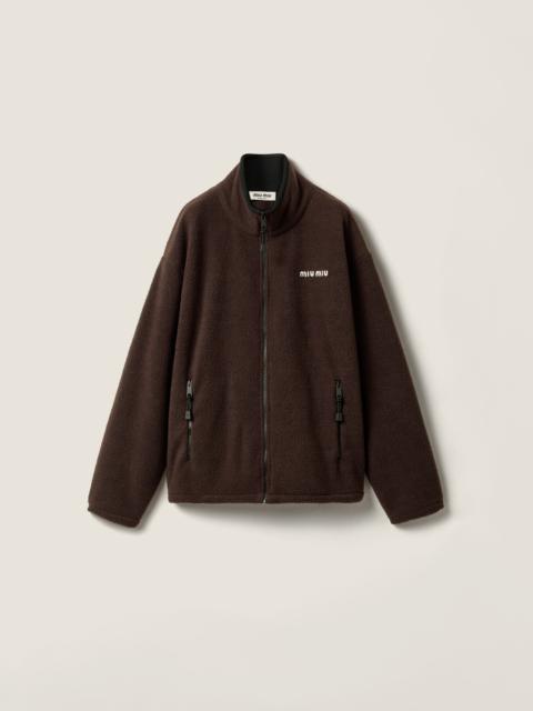 Miu Miu Cotton fleece zipper jacket