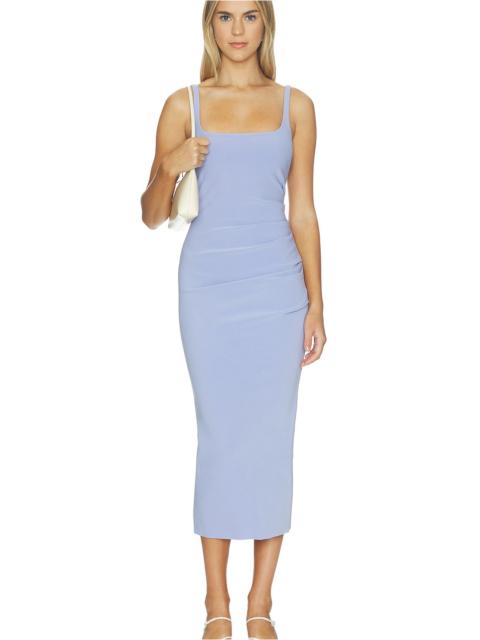 BEC + BRIDGE Karina Tuck Midi Dress in Periwinkle
