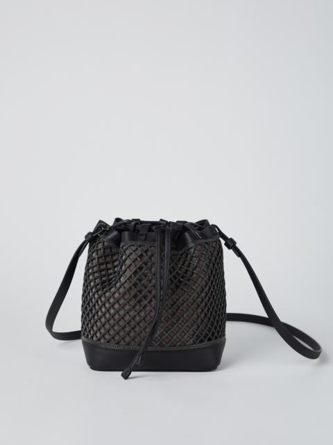 Brunello Cucinelli Precious net bucket bag