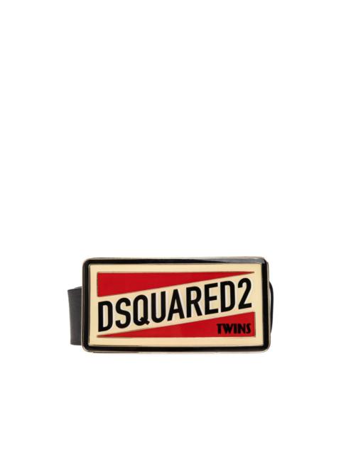 DSQUARED2 logo-buckle belt