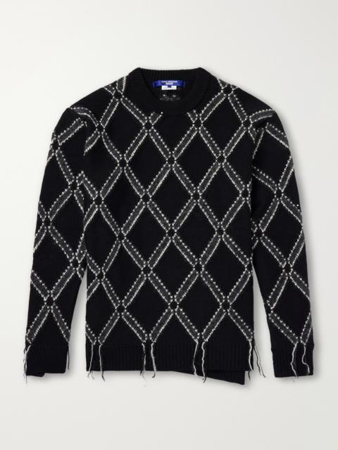 Junya Watanabe MAN Intarsia Wool-Blend Sweater
