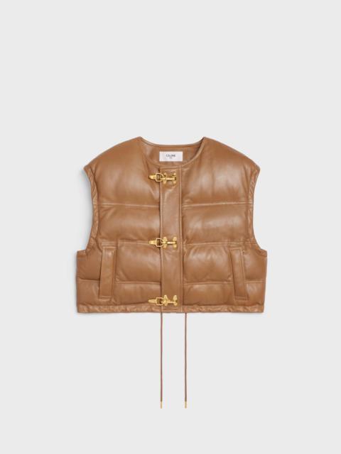 CELINE QUILTED VEST IN LAMBSKIN LEATHER