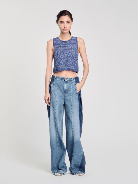 Sandro GLITTER KNIT SWEATER