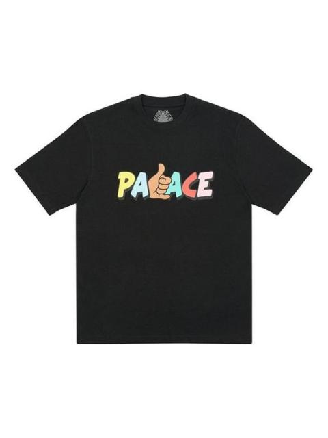 PALACE PALACE Shitfaced Shaka Round Neck Short Sleeve Black T-Shirt P19TS144