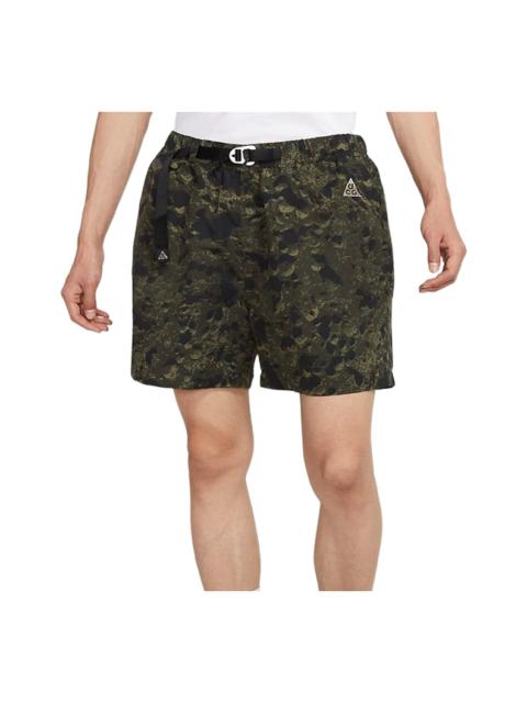 Nike Men's Nike ACG Camouflage Belt Straight Loose Sports Shorts Camouflage DH7220-355