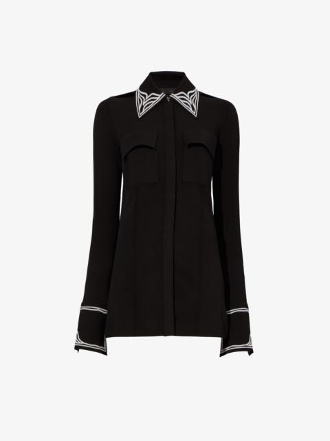 Proenza Schouler Cloque Jacquard Knit Shirt