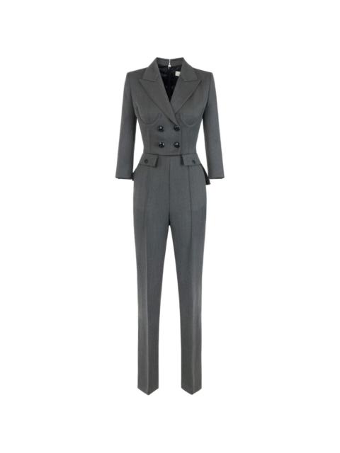 ELISABETTA FRANCHI Cool wool jumpsuit