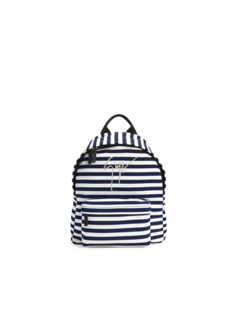 Giuseppe Zanotti logo stripe-print backpack