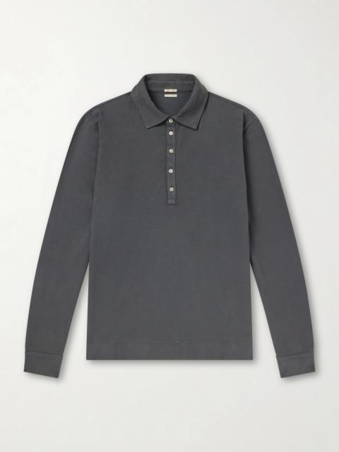 massimo alba Raya Cotton-Jersey Polo Shirt