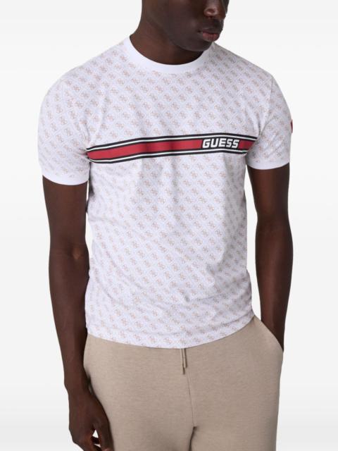 GUESS USA all-over-logo T-shirt