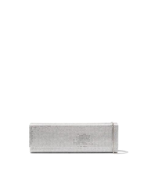 Amina Muaddi Paloma crystal-embellished clutch bag