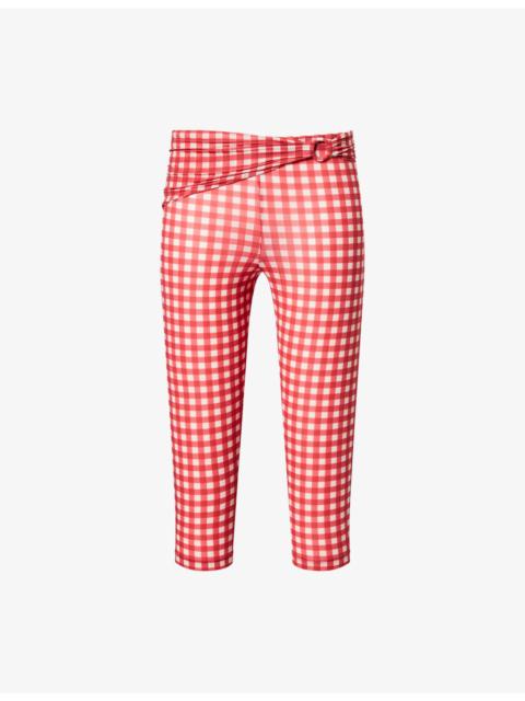 FRAME FRAME x Alexandra Leclerc The Casino Capri Stretch-Woven Leggings