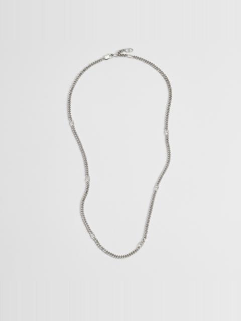Dior CD Icon Thin Chain Link Necklace
