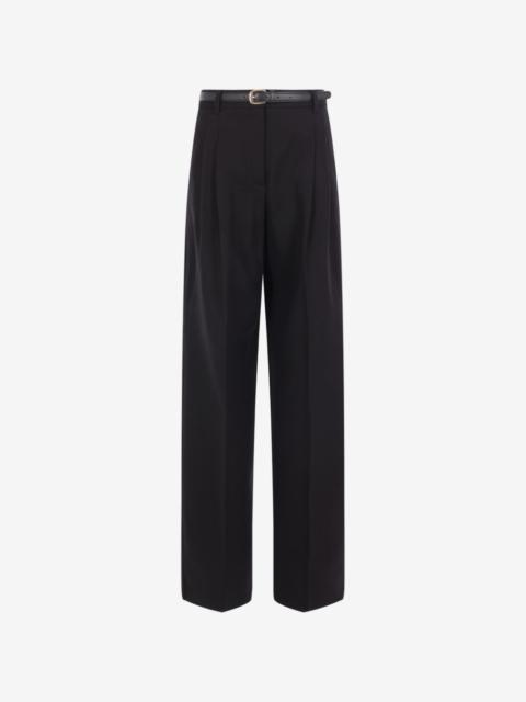 Max Mara belted pleated trousers