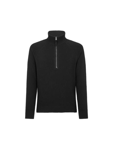 TOM FORD CASHMERE LAMBSWOOL HALF ZIP