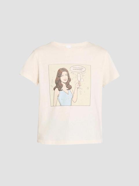 RE/DONE Women's 5 O'Clock Classic Crewneck T-Shirt - Vintage White
