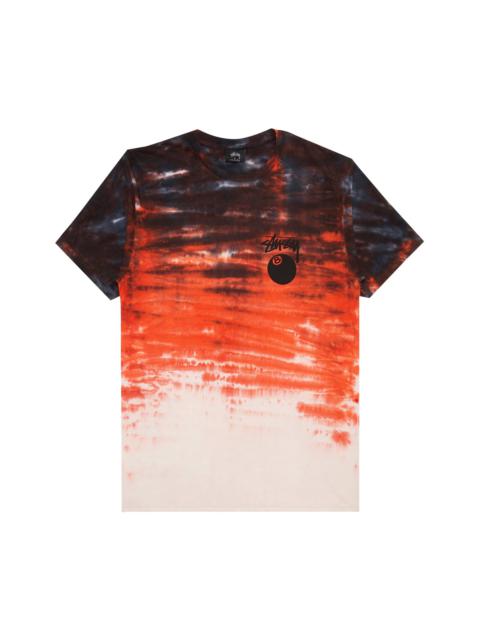 St ssy Stussy 8 Ball Tie Dye Tee Red REVERSIBLE