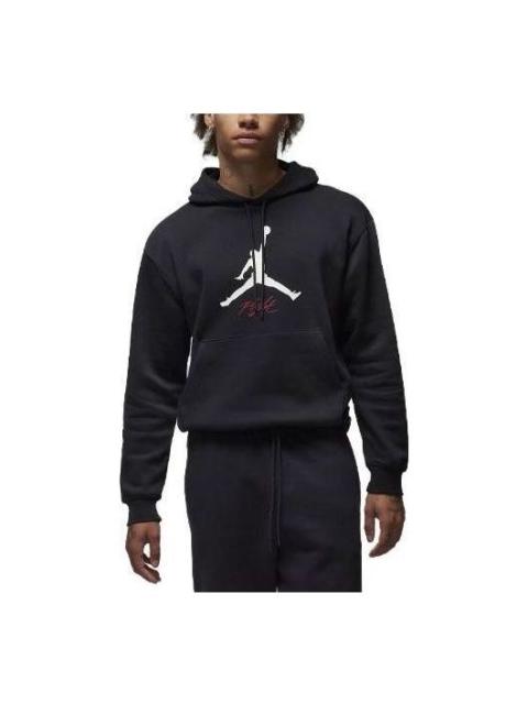Jordan Air Jordan Fleece Hoodie 'Black White' FD7545-010