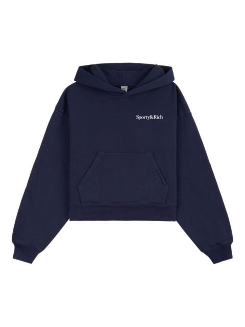 Sporty & Rich logo-print long-sleeve hoodie