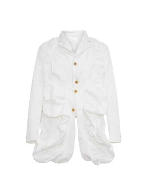 Comme des Garçons Homme Plus Heavy Kersey Ruched Jacket