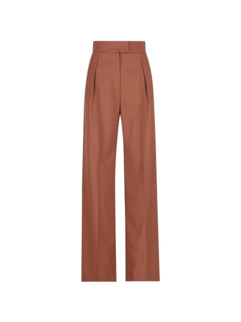 Valentino pleated straight-leg trousers
