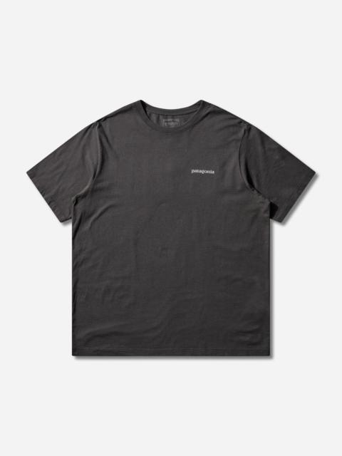 Patagonia Men's P-6 Logo T-Shirt Ink Black