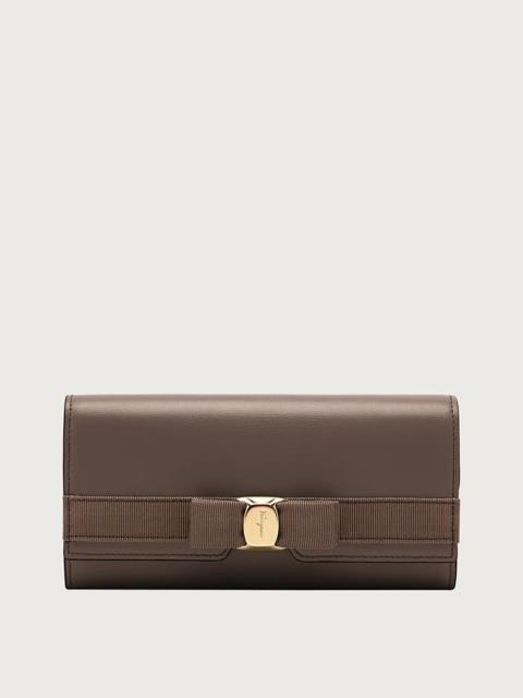 FERRAGAMO VARA BOW CONTINENTAL WALLET