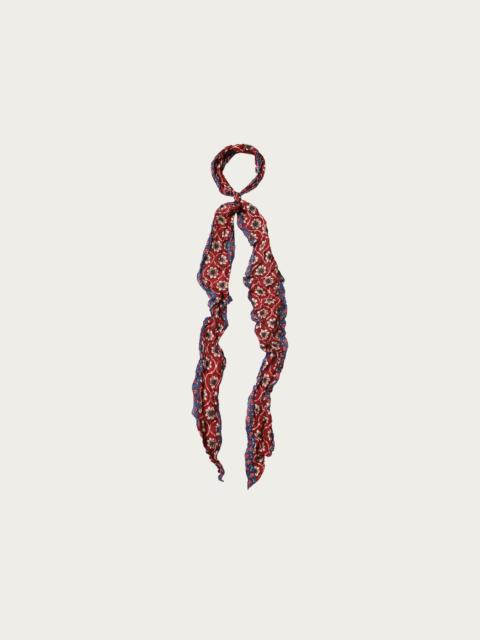 Kapital WASHER Silk MOGA Scarf (CALICO) - Red