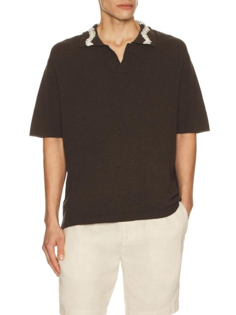 COMMAS Hand Crochet Collar Polo