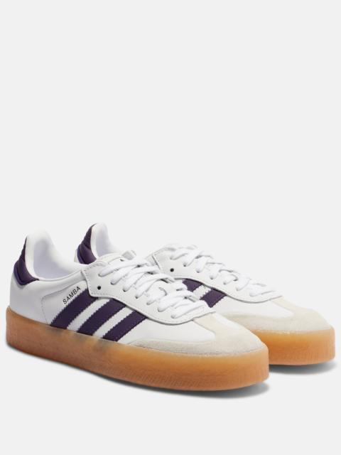 adidas Sambae leather and suede sneakers