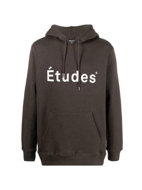 Étude logo-print detail hoodie