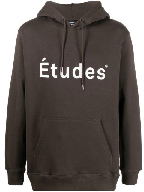 Étude logo-print detail hoodie