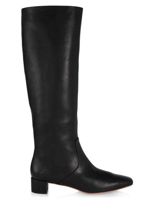 LOEFFLER RANDALL Women's Indy 35MM Leather Knee-High Boots - Black