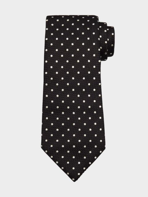 TOM FORD Men's Contrast Dot Silk Tie