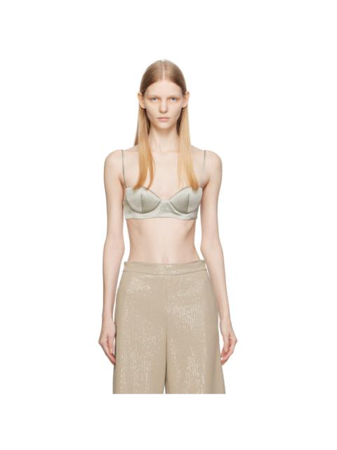 BEVZA Gray Seashell Camisole